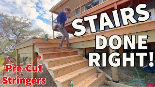 How to Build Stairs  The Easy Way [upl. by Nywrad]