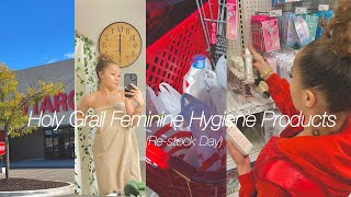 FEMININE HYGIENE PRODUCT SHOPPING RESTOCK DAY [upl. by Latimer263]