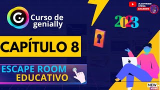 🟦Curso De Genially  Capítulo 8 Crear un escaperoom Educativo en Genially 2023🥇🥇 [upl. by Ecyar]