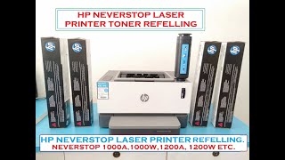 HP NEVERSTOP LASER PRINTER REFILLING TONER KIT 103A103AD FOR 1000A1000W1200A1200W PRINTER [upl. by Consuela598]