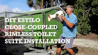 DIY Estilo CloseCoupled Rimless Toilet Suite Installation [upl. by Aileda456]