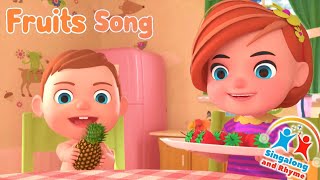 Fruits Song Kids amp baby songs singalong 🍉🥭🍓 [upl. by Botnick]