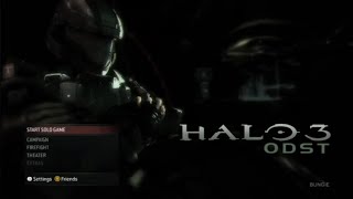 Halo 3 ODST Campaign Solo LIVE Xbox 360 [upl. by Reifel]