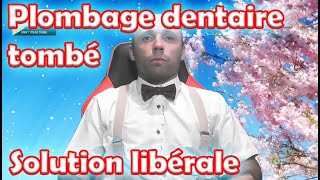 Plombage dentaire tombé rage de dent remplacement par pensivement dentaire ou dent artificiel [upl. by Elly]