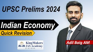 Indian Economy  Quick Revision for UPSC Prelims 2024  Adil Baig  24 Hours Revision for Pre2024 [upl. by Nahtanod]