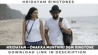 Hridayam  Onakka Munthiri BGM Ringtone [upl. by Rannug]