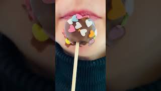 asmr CAKE POPS eating sounds mukbang food [upl. by Aratehs84]