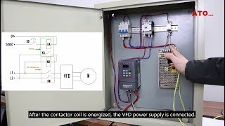 How to control VFD with push button switch terminal controlwire control [upl. by Aeneas]