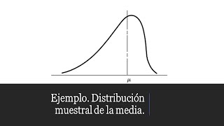 Ejemplo Distribución muestral de la media [upl. by Porty]