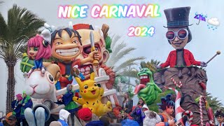 Carnaval de Nice 2024 25022024 [upl. by Yahska416]