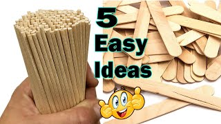 DIY  5 Easy Ideas from Wooden Sticks  Wooden Stick Crafts  Home Decor Ideas 25 [upl. by Gagnon]