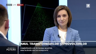 Secretele Puterii cu Alex Cozer  Interviu cu președintele Republicii Moldova Maia Sandu [upl. by Namhar694]