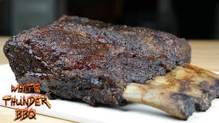 Texas Style Beef Ribs  Smoked BBQ Dino Ribs [upl. by Enilada]