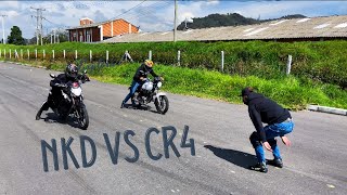 🥊 AKT NKD 125 200CC vs AKT CR4 125 200CC  DRAG RACE 400 mts 🏁 [upl. by Leasi]