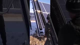 Dry And Wet Mode Solar Panel Cleaning Robot Solar Panel Washing Machine PV Cleaning Machine [upl. by Cordey]