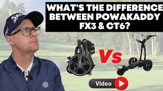 Powakaddy CT Model vs FX Model CT6 CT8 FX3 FX5 Models [upl. by Eresed335]