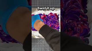 TieDye Leather  Marble Leather with Shaving Cream  Easy Satisfying Tutorial [upl. by Philps827]