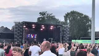 Five  Keep on Movin’ Live at Leicestershire Cricket Club [upl. by Ylenaj]