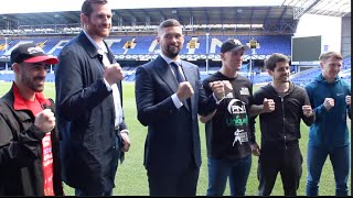 UNSEEN PITCHSIDE EVERTON WITH TONY BELLEW DAVID PRICE EDDIE HEARN SMITH MASHER DODD amp DODSON [upl. by Naitsyrk]