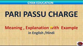 What is Pari Passu Charge understand with example [upl. by Lissie739]