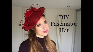 How to make a Fascinator Headpiece DIY Disc Hat  Millinery Craft making tutorial [upl. by Crespi]