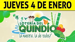 Resultados Lotería del QUINDÍO del Jueves 4 de Enero 2024 ULTIMO SORTEO 🙀🚨💰 [upl. by Loris]