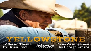 YELLOWSTONE TV Series Official Theme  Brian Tyler Piano Solo  Sheet [upl. by Odragde]