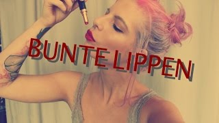 Bunte Lippen  Meine Lippenstifte [upl. by Bray]