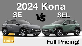 2024 Hyundai Kona SE vs SEL  Feature amp Pricing Breakdown [upl. by Huckaby]