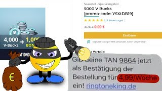 😡 Kostenlose VBucks oder kostenpflichtiges HandyAbo [upl. by Trebbor699]