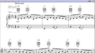 Here I Am by Bryan Adams  Piano Sheet MusicTeaser [upl. by Eiramanel]