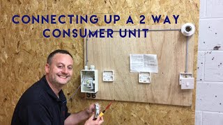 Connecting a Final Circuit in a 2 Way Crabtree Consumer Unit Fuse Board [upl. by Elita]