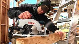 A Day in The Life of a Carpenter  Using Bosch 18V Tools [upl. by Earlie822]