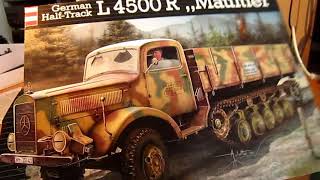 Revell 135 German Halftrack L4500R Mercedes Benz Maultier Painted [upl. by Akina]