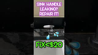 Water Leaking From Sink Handle Replace The Cartridge shorts [upl. by Esineg]