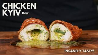 Chicken Kiev Kyiv  So Much Oozing Garlic Butter [upl. by Skipton]