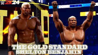 Shelton Benjamin The Gold Standard Entrance amp Victory Motion wt Graphics amp Theme  WWE 2K24 PC [upl. by Nazar472]