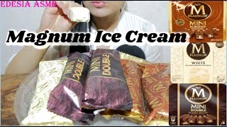 ASMR 咀嚼音 Magnum Ice Cream Bars マグナムアイスクリーム 夢龍雪糕 매그넘 아이스크림 먹방 EATING SOUND [upl. by Ajuna]