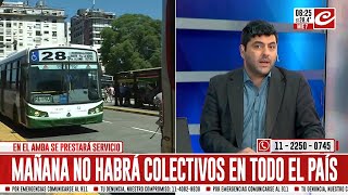 Este jueves no habrá colectivos en todo el país [upl. by Hauge24]