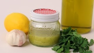 Lemon amp Garlic Vinaigrette Recipe  Laura Vitale  Laura in the Kitchen Episode 430 [upl. by Ahsimat]