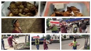 Food controller caught storing chicken items in Khammam hotels Food controller dumped in dirty canal [upl. by Ladiv875]