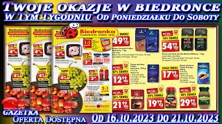 Biedronka Nowa Gazetka Promocyjna Od Poniedziałku 16102023 W Tym Tygodniu  Nowe Okazje i Promocje [upl. by Aisylla]