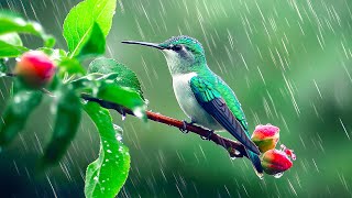 Birds In The Rain 🌧️ Gentle Music Calms The Nervous System With The Sounds Of Birds And Rain [upl. by Qidas]