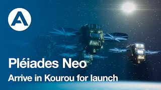 Pléiades Neo satellites arrive in Kourou for launch [upl. by Yvi]