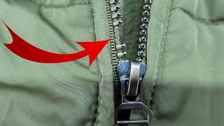 A hereditary tailor showed how to repair the lock on a jacket in just a couple of minutes [upl. by Shirline]