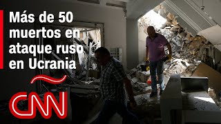 Resumen en video de la guerra Ucrania – Rusia Más de 50 muertos en ataque ruso en Ucrania [upl. by Massarelli888]