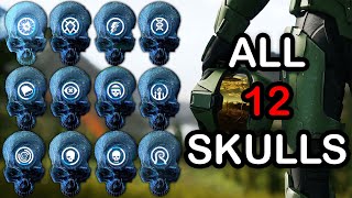 Halo Infinite  All Campaign Skull Locations and Effects [upl. by Yrolg]