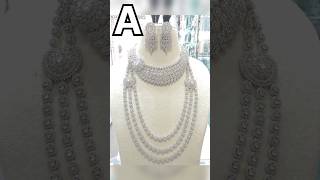 Choose your name first latter and see your diamond necklacen latestcollection2024 newfancydesigner [upl. by Haik204]