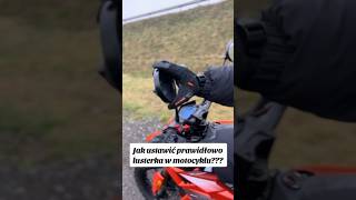 Jak ustawić prawidłowo lusterka w motocyklu [upl. by Nosredna]