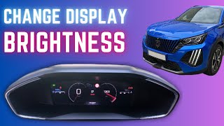 Peugeot iCockpit Dashboard Brightness Easy Guide to Adjust Display Settings Correctly [upl. by Pip812]